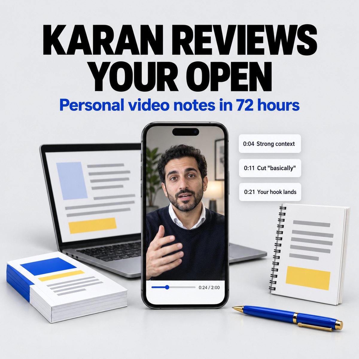 Karan Reviews Your Open: Personal Video Notes